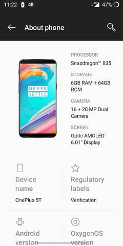 OnePlus 5t dual sim official PTA approved