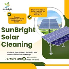 solar cleaning worker required