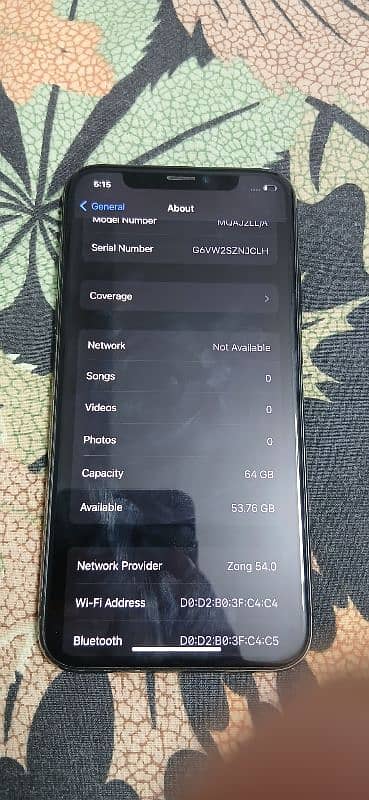 Iphone X - 7.5 condition with battery change 1