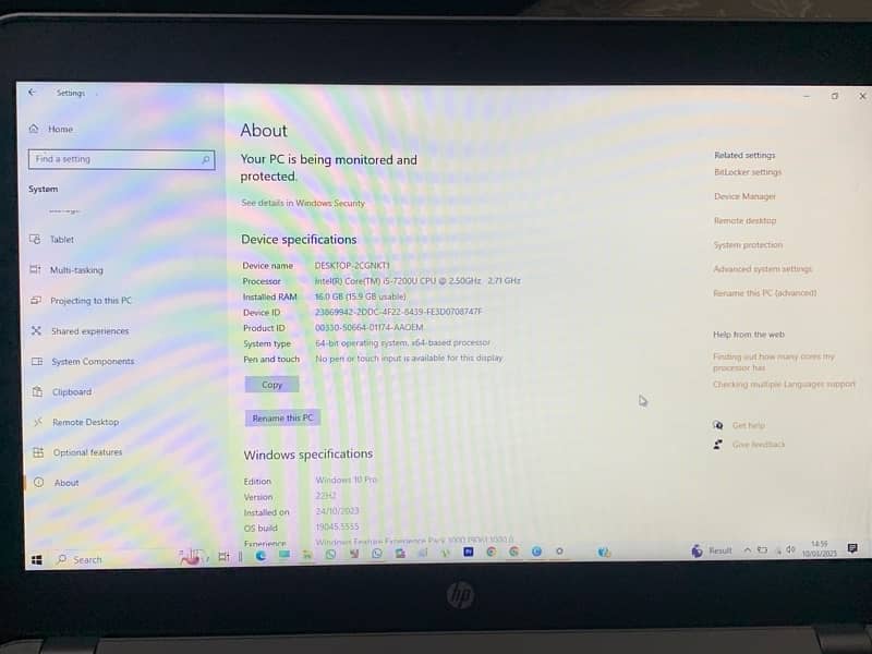 hp pro book 450g4 i5 10Gen 13