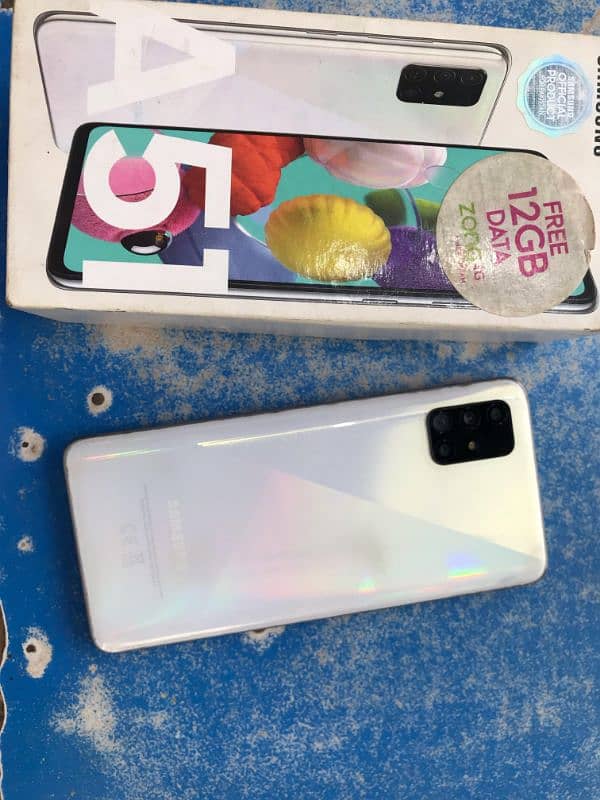 Samsung a51 ram 6 memory 128 GB box WhatsApp number 03156824106 1