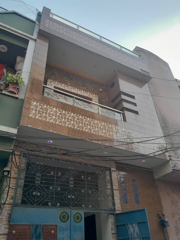 3 Marla Double Storey House For Sale In Canal Bank Scheme Near Canal Road 25 Feet Street 0