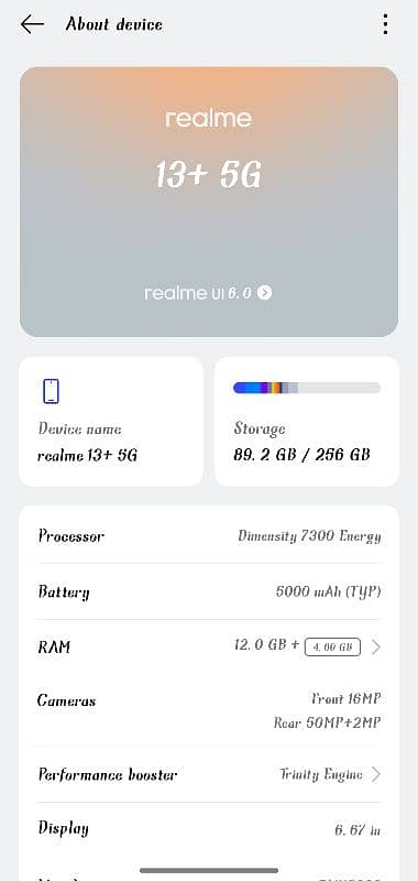 Realme 13 plus 12gb 256gb 8