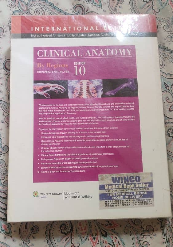 Snell's Clinical Anatomy and Pathology short book by M. Inam Danish 1