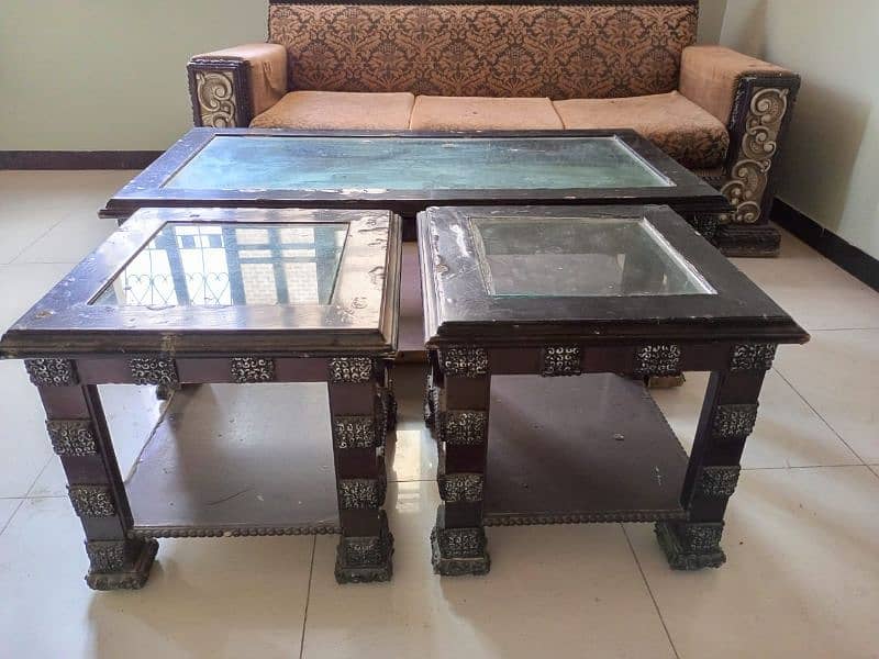 3 seater sofa and 2 seater sofa with 3 tables 2