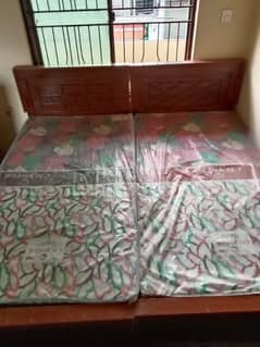 single bed + mattress+ side table for sale.