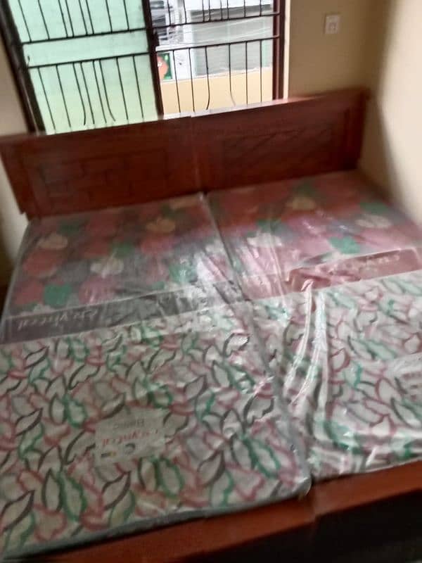 single bed + mattress+ side table for sale. 1