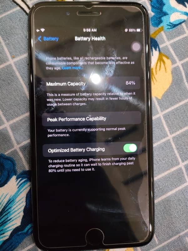iphone7Plus Non PTA 32GB battery health84 6
