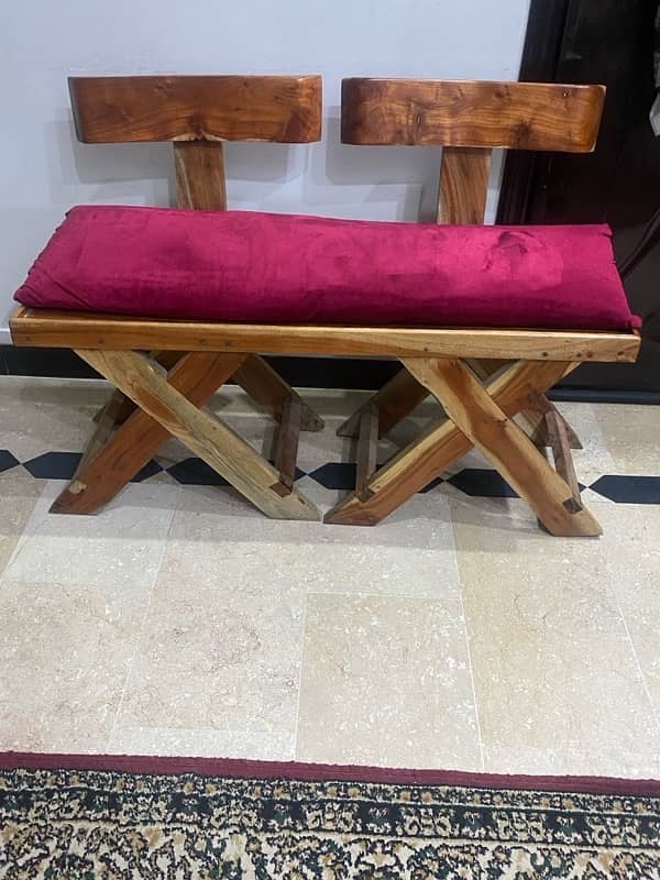 wooden ottoman chairs 4