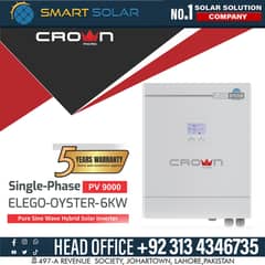 CROWN ELEGO OYSTER 6KW PV9000 IP65 Solar Inverter