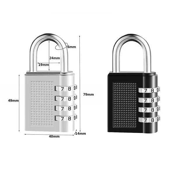 Durable Digital Combination lock with Restable combination 0