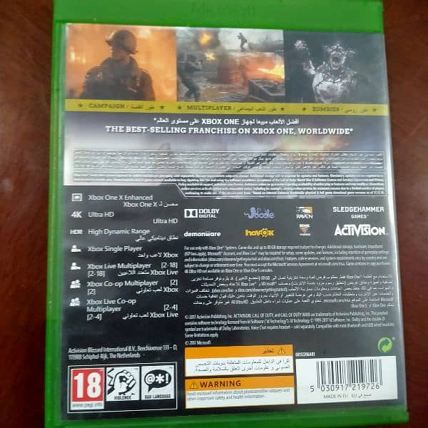 COD WW2 XBOX ONE DISC VERSION 1