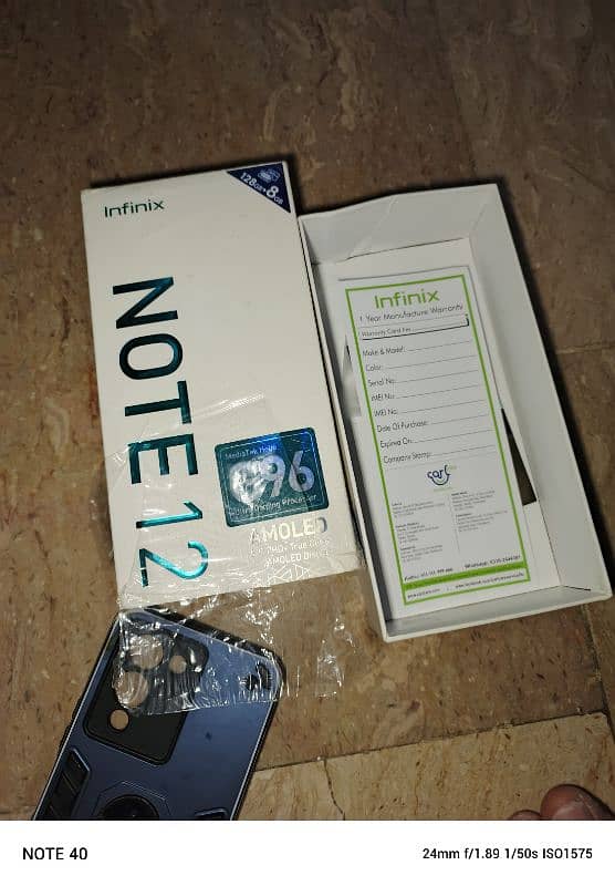 infinix note 12 128 GB 8+5 0