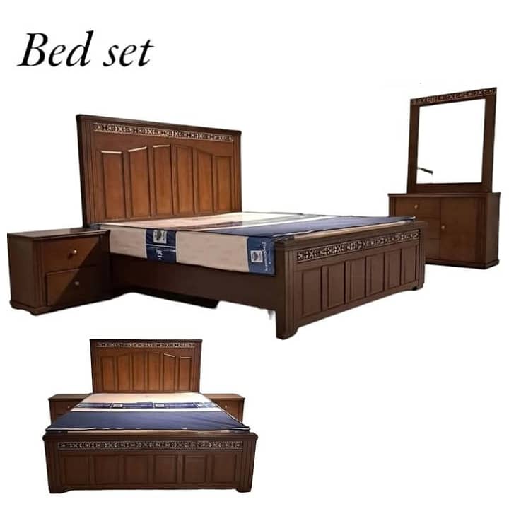 Shisham bed/king size bed/dressing table/bed set/wooden bed/furniture 4