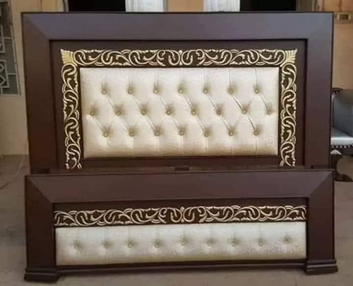 Shisham bed/king size bed/dressing table/bed set/wooden bed/furniture 17