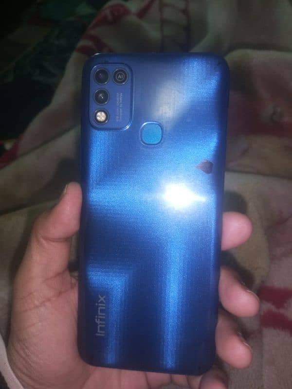 Infinix Hot 11 play only a minor line on glass. 03038851909 1