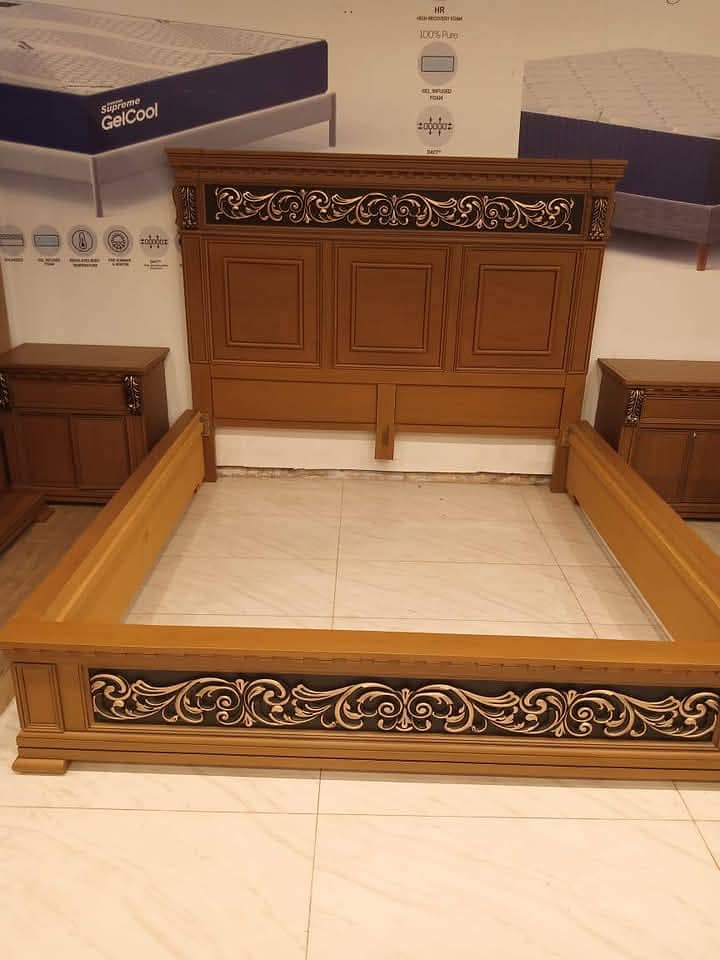 Shisham bed/king size bed/dressing table/bed set/wooden bed/furniture 16