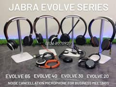 Jabra Evolve Evolve2 65 40 30 20 75 85 Headphone Headset Clear