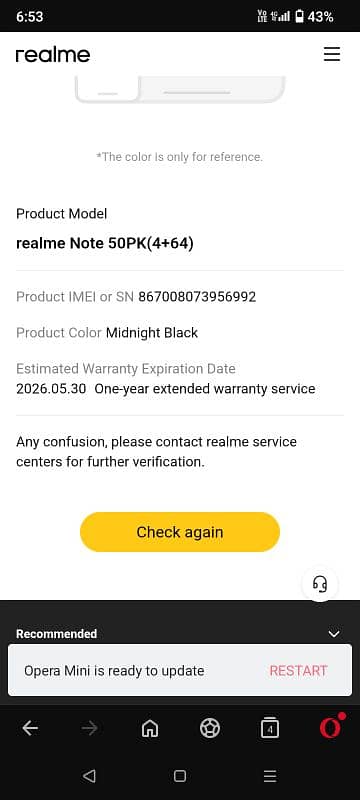 realme note 50 10