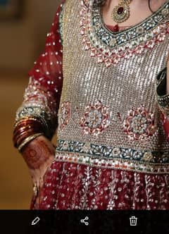 Bridal Gharara with Foot Wear Excellent Condition