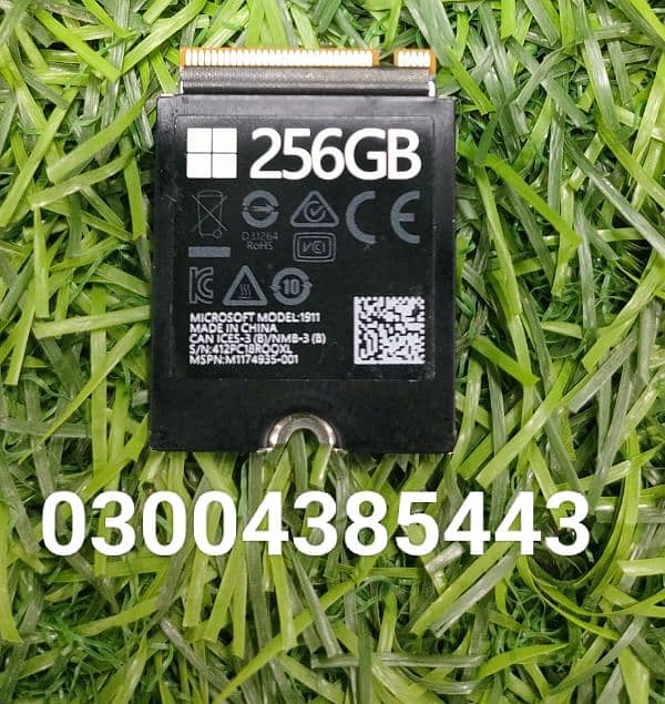 Microsoft Model 1911 SSD 256GB M. 2 2230 PCIe Gen3.0 x4 NVMe 0