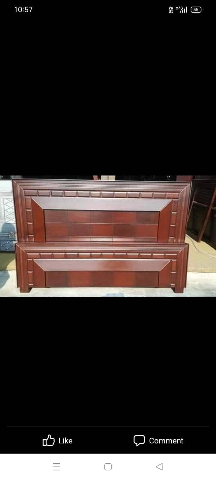 Bed/Double bed/single bed/king size bed/wooden bed/Shisham bed/Furnitu 7