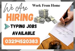 Part Time Full Time Job / Typing job/Data Entry Job /Assignment Job