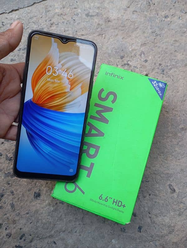 Infinix smart 6 with box 1