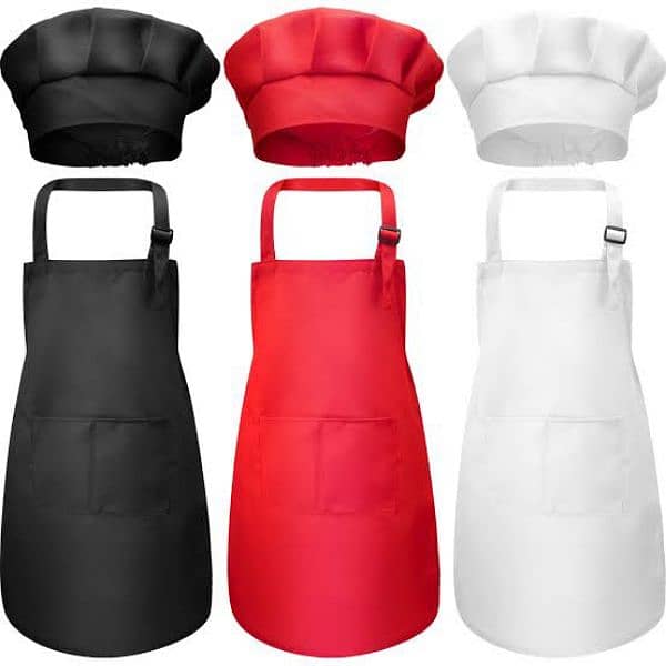 children kids chef apron and cap set 3 to 12 year kids 1