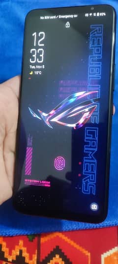 Asus Rog 6 box pack phone for sale. 12gb/256gb. pubg 120fps