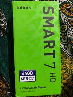 Infinix smart 7 Hd 4gb 64 gb pta approved