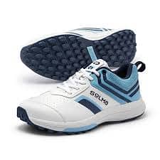 SOLM8 S1 Sky Navy Cricket Shoes