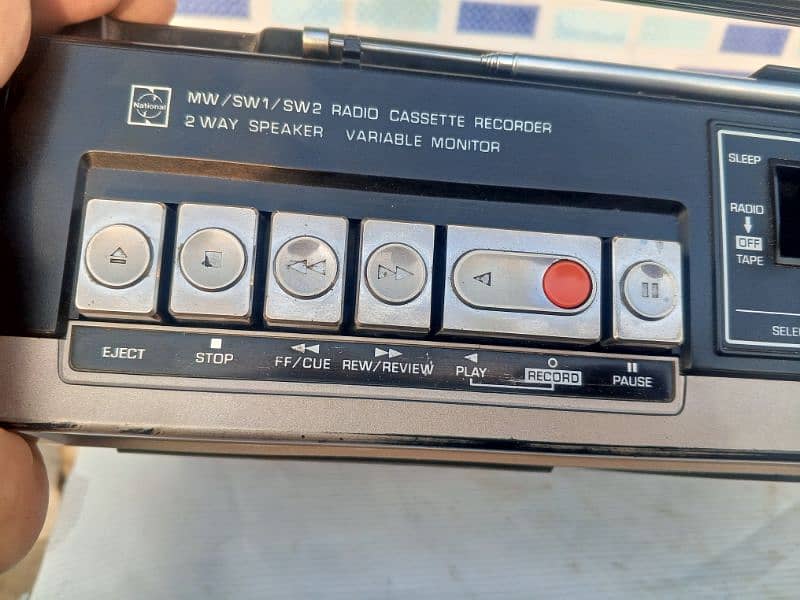 radio tape recorder National Panasonic 3 band 8