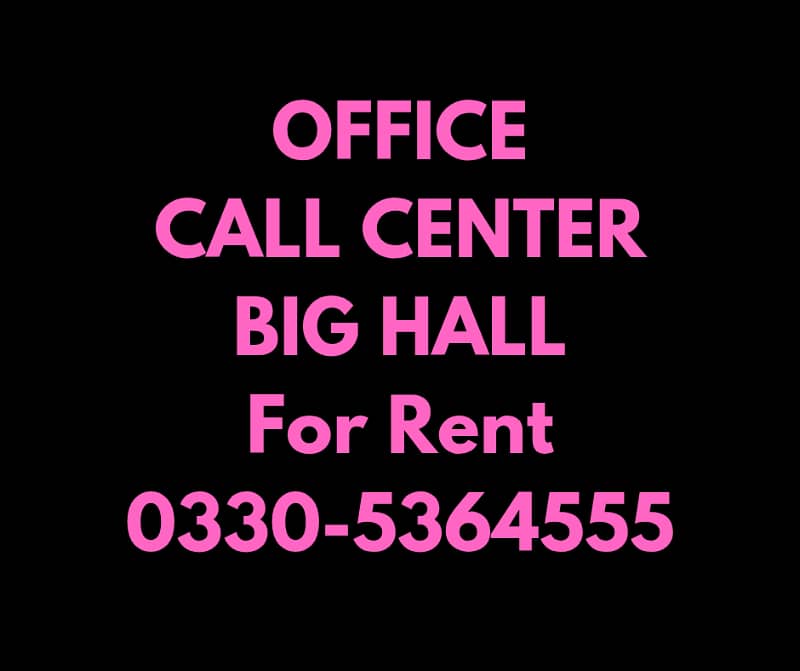 Furnished 80 seater call center,Office,Hall for rent 3