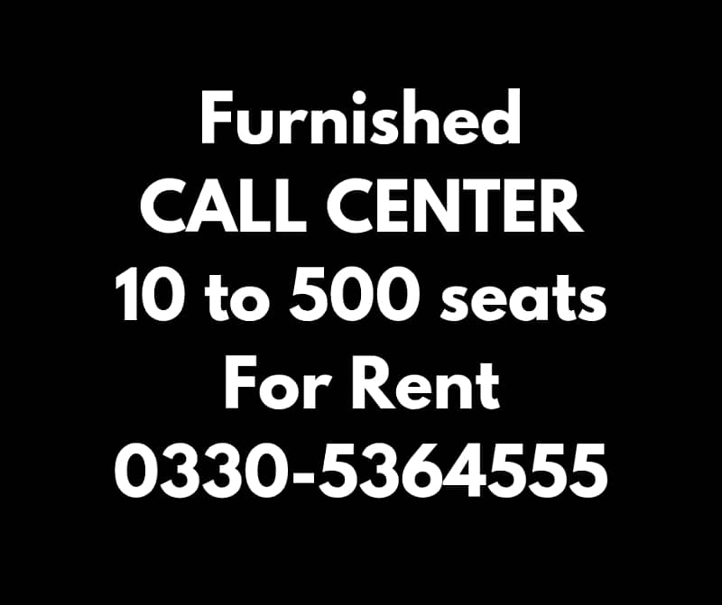 Furnished 80 seater call center,Office,Hall for rent 4