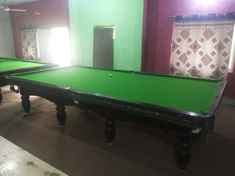 urgent sale achi condition 12×6 snooker tables 2