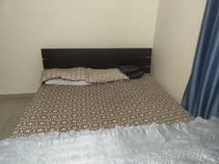 Interwood King Size Bed with mattress