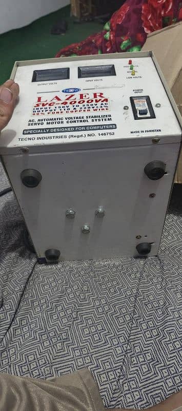 servo motor stabilizer 4000 Watts Pure Copper 4