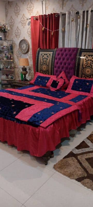 velvet silk bed set 1