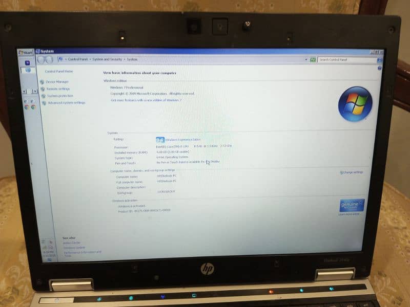 HP ELITEBOOK LAPTOP 4 RAM 64bit 10 by 10 condition urgent sale 19