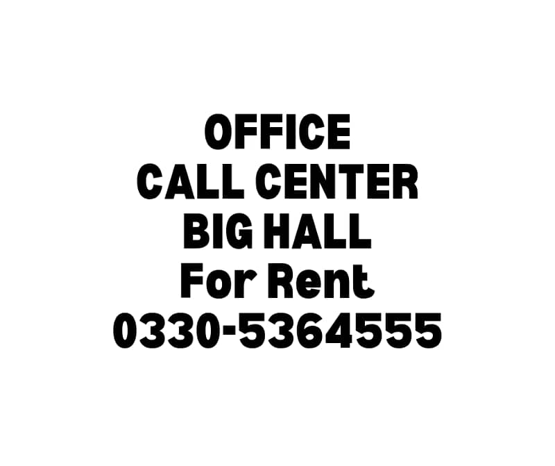 Space for office,call center,iT,Hall for rent 0