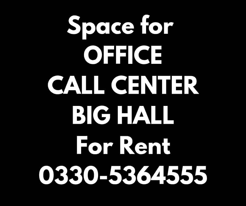 Space for office,call center,iT,Hall for rent 2