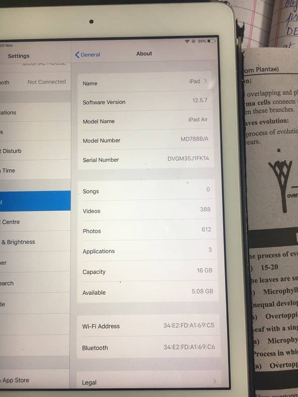 Ipad Air 16 GB 2