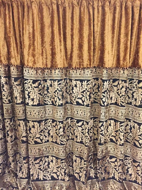 luxury imported fancy curtains | XL size | chiffon pallachi curtains 0