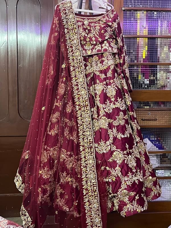 Maroon Color Bridal Suit 2