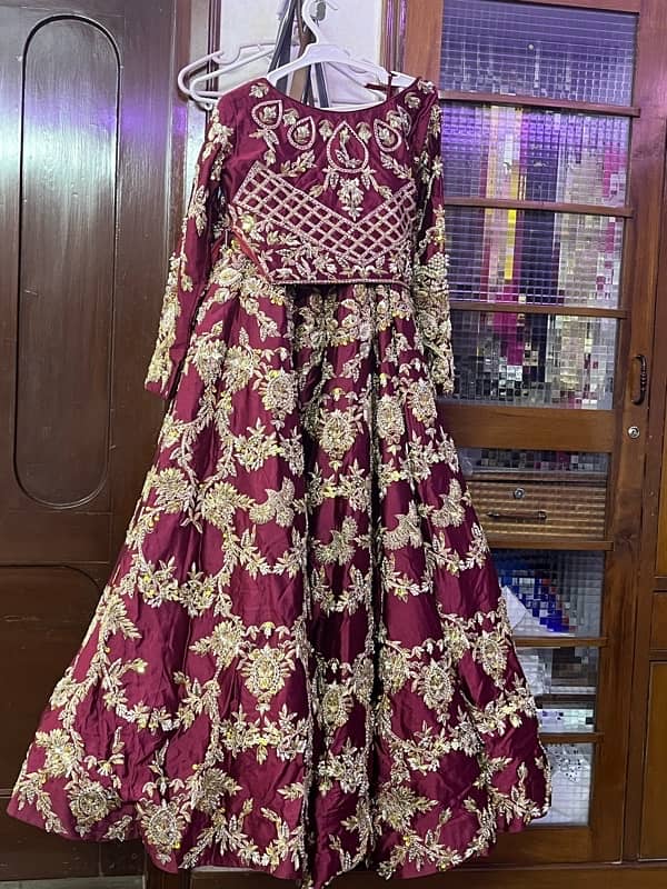 Maroon Color Bridal Suit 5