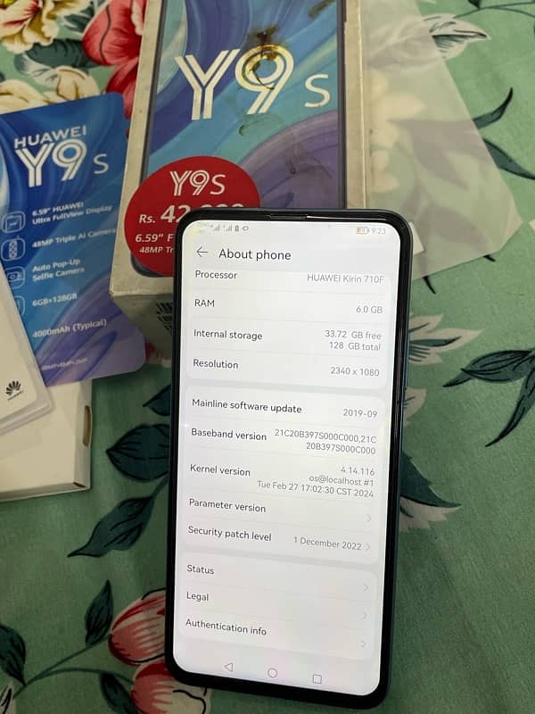 Huawei y9s 6/128 7