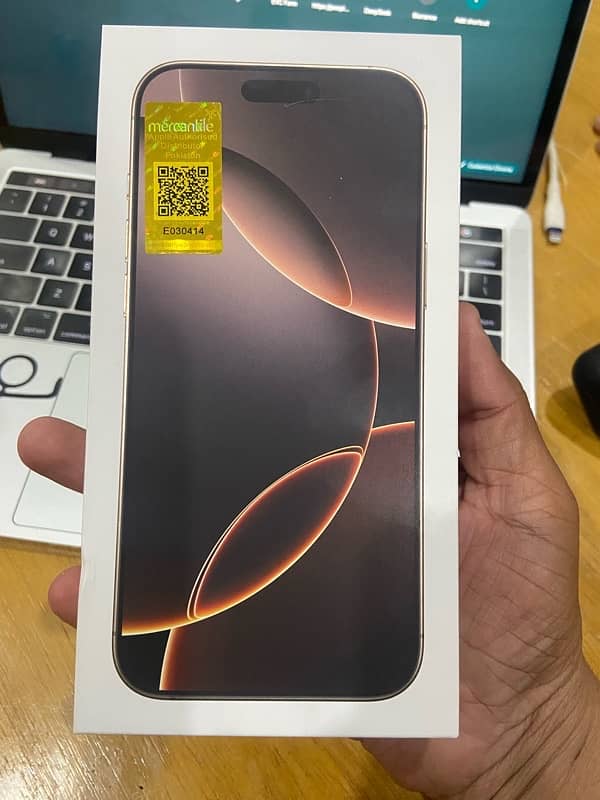 iphone 16pro max 256Gb  with Official PTA approved 0