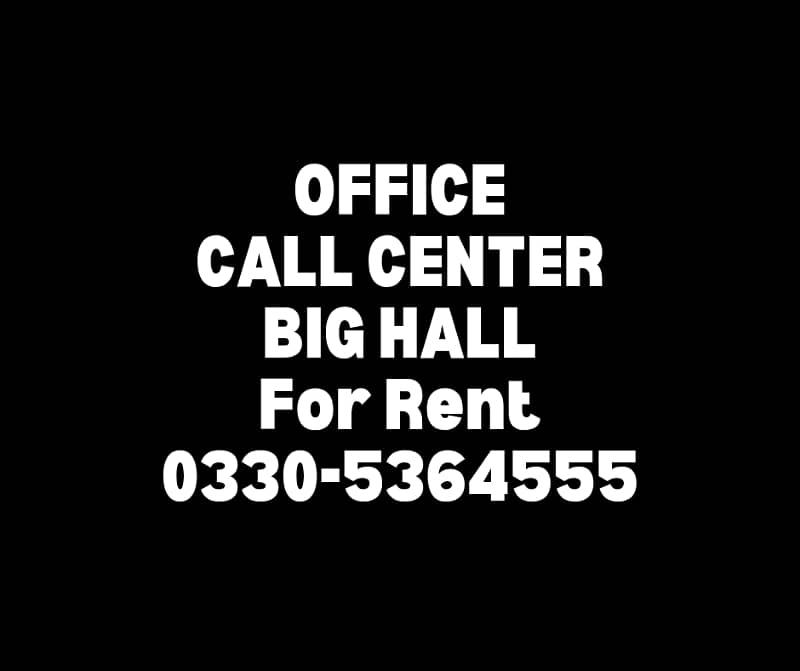 Space for office,call center,iT,Hall for rent 1