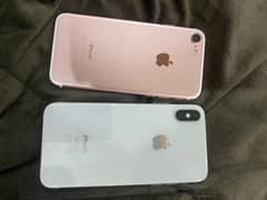 iphone x and 7 both for sale only for 34k